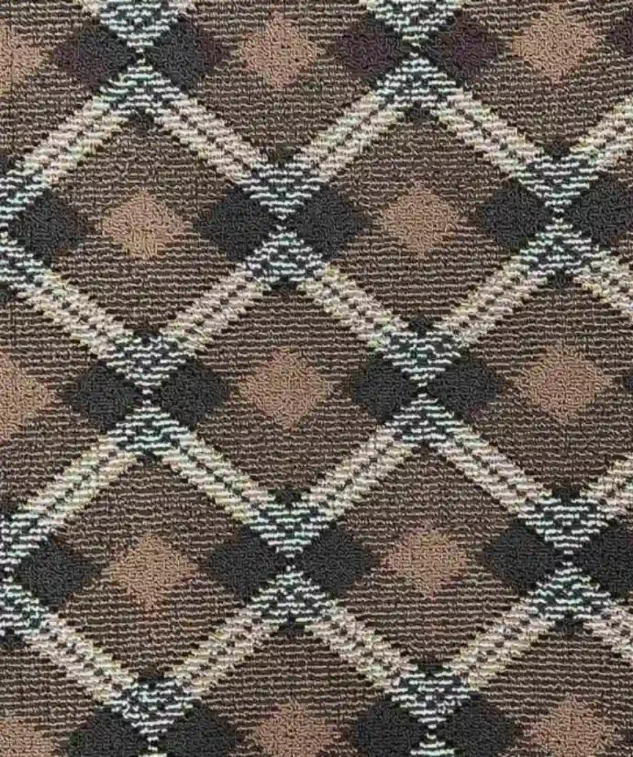 Argyle Diamond Grid Wall to Wall Carpet - Image 4