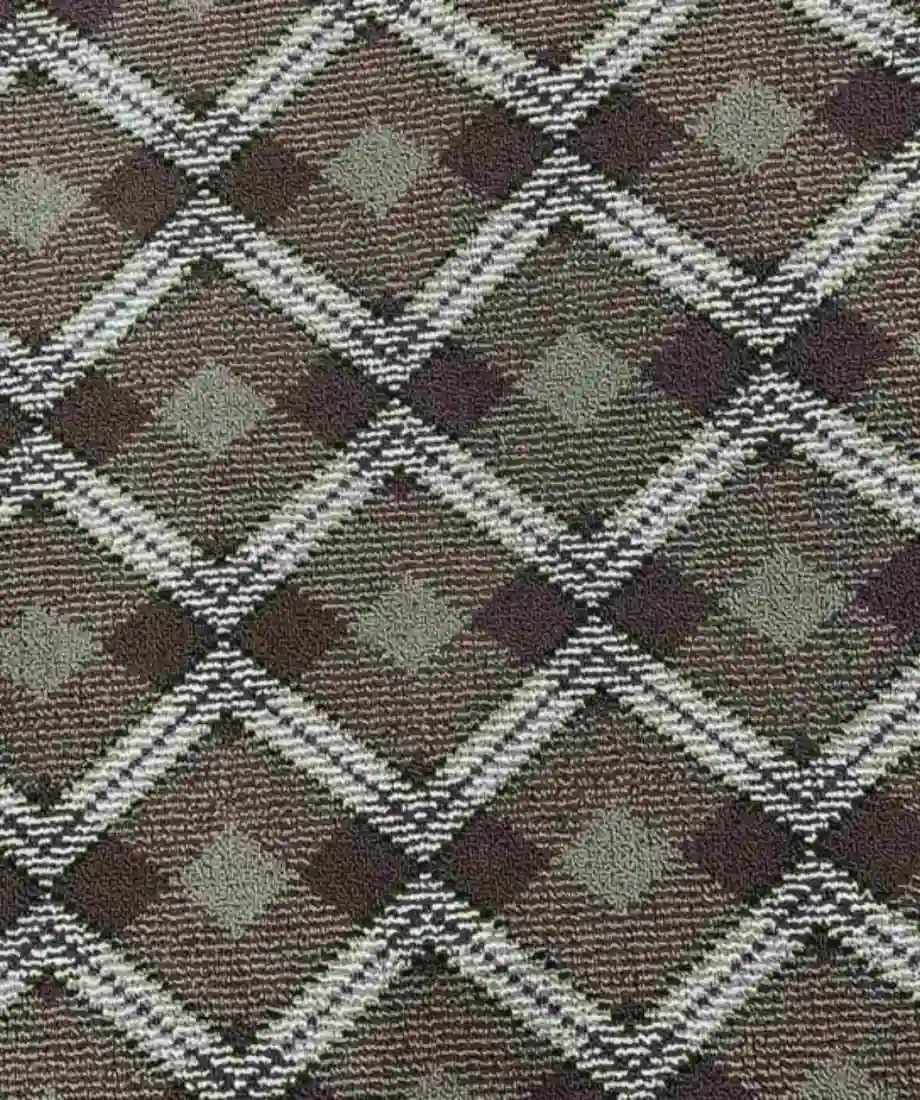 Argyle Diamond Grid Wall to Wall Carpet - Image 3