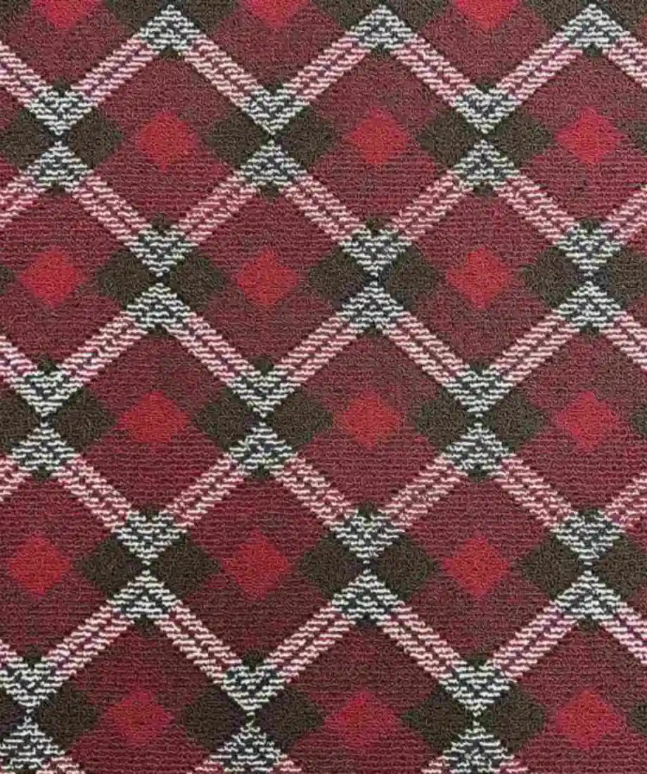 Argyle Diamond Grid Wall to Wall Carpet - Image 2