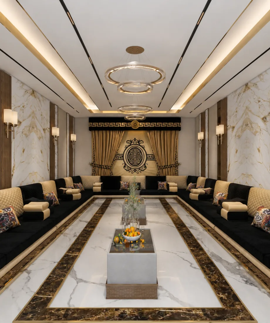 Black Gold Arabic Majlis