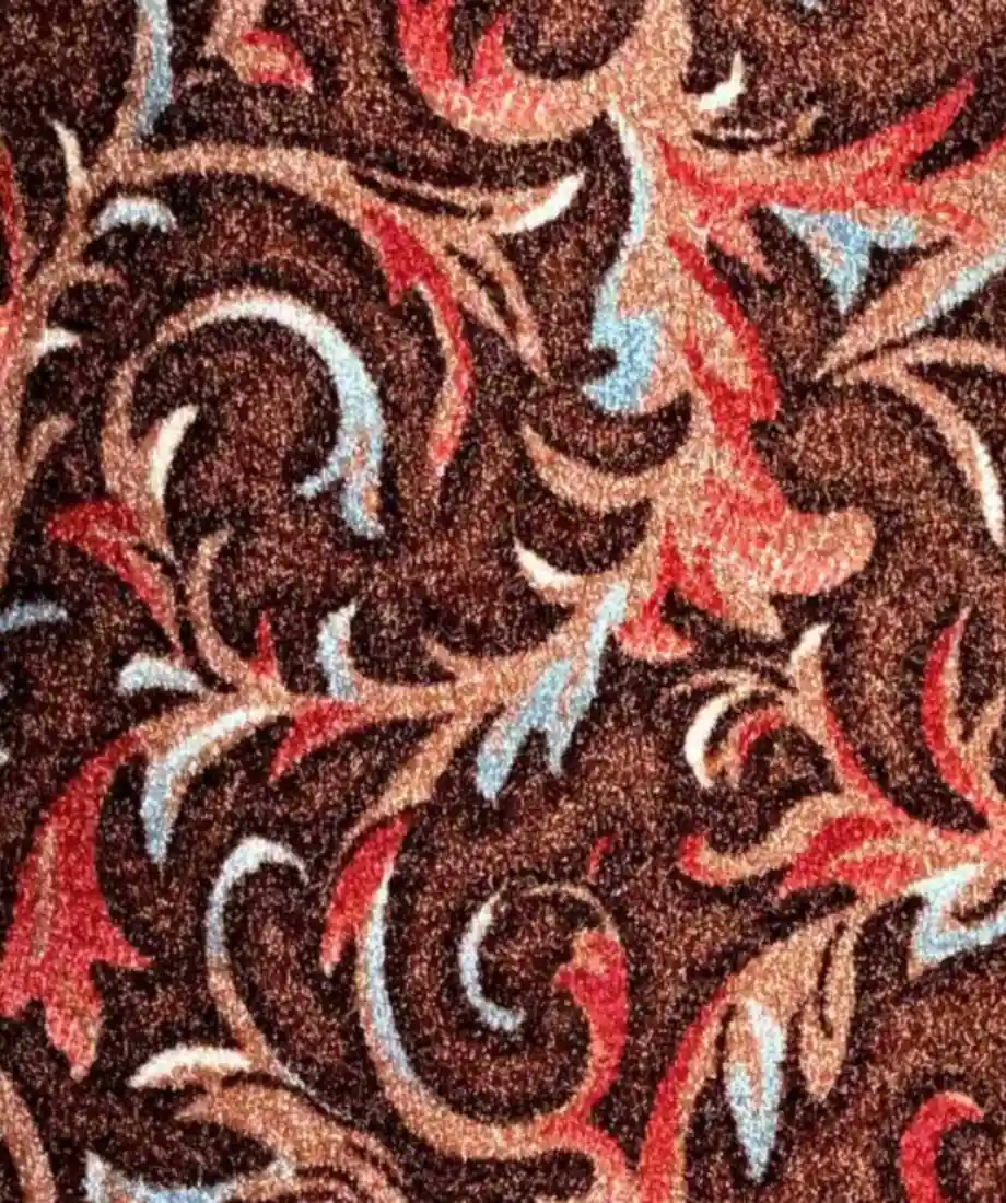 Classic Floral Scroll Wall to Wall Carpet - Image 5