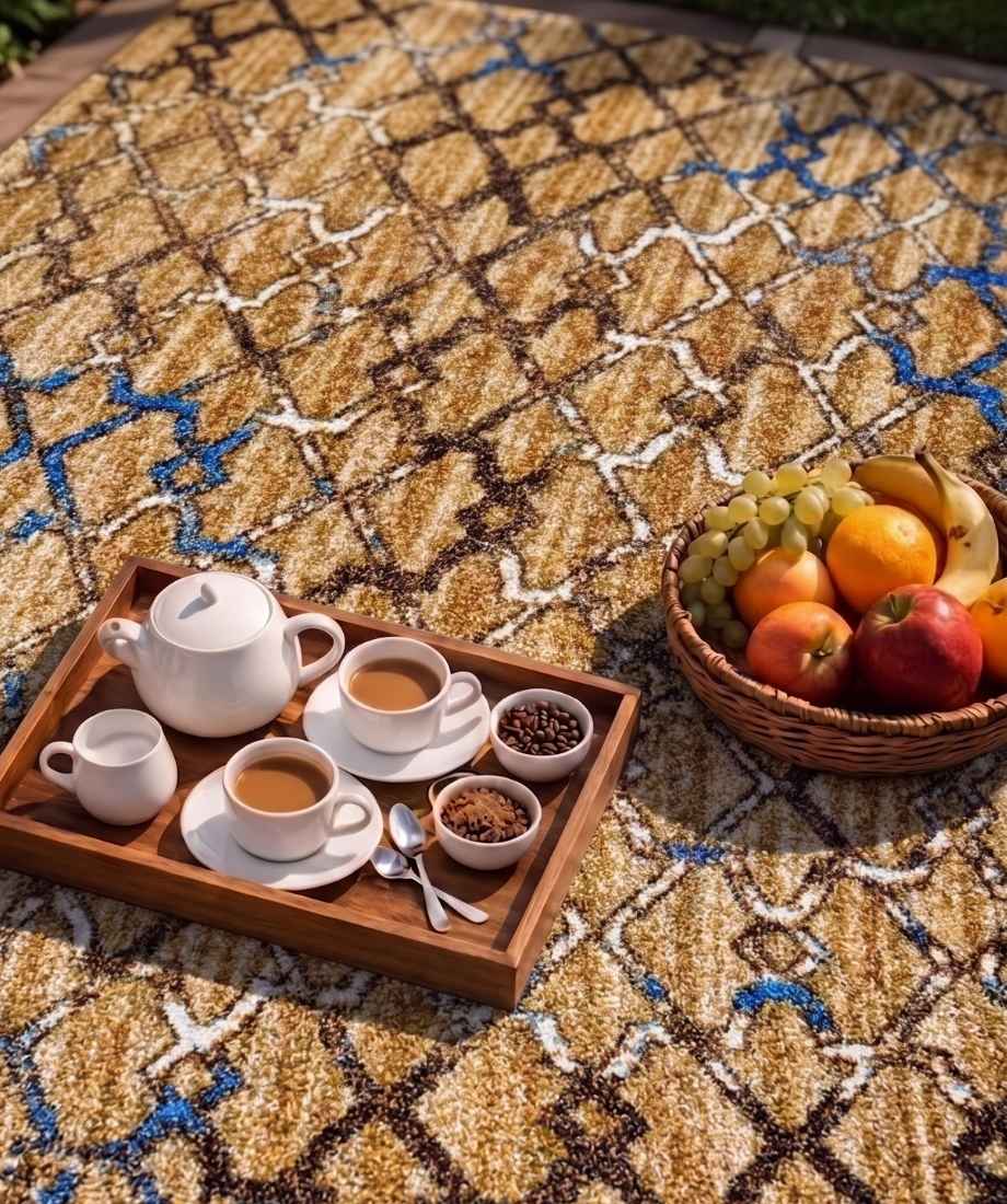 Inam Imperial Trellis Geometric Carpet - InamCarpets