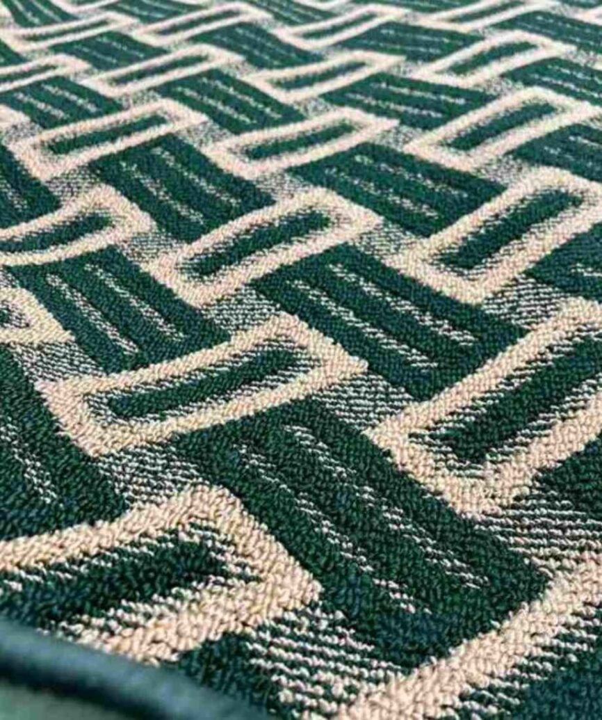 Interlocking Basketweave Wall to Wall Carpet - InamCarpets