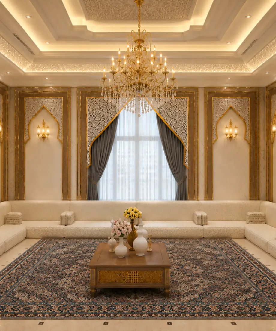 Ivory White Arabic Majlis