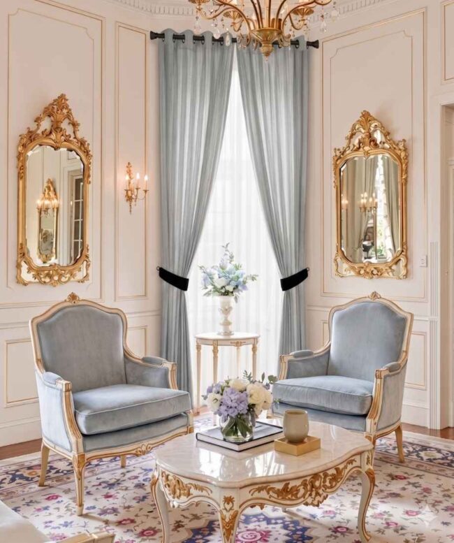Light Grey Sheer Curtain - InamCarpets