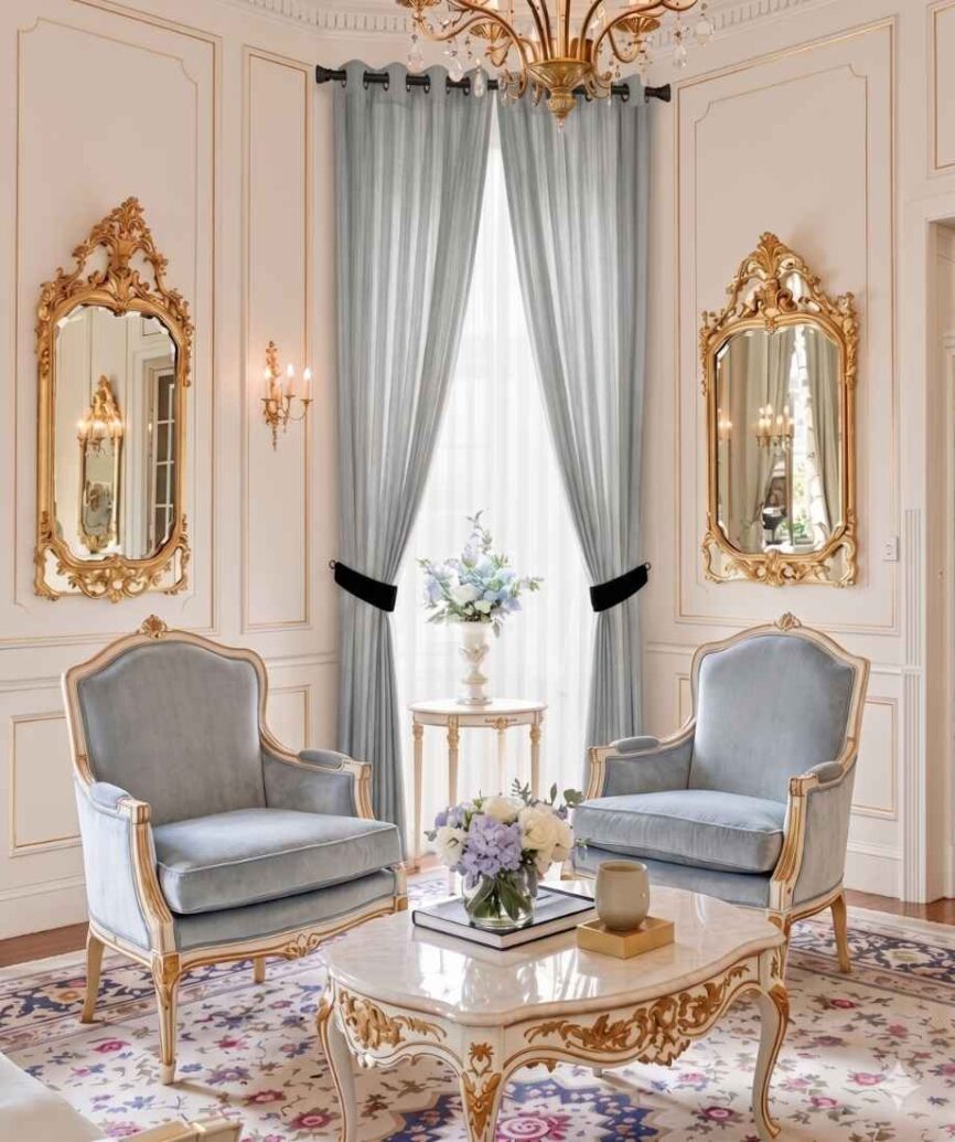 Light Grey Sheer Curtain - InamCarpets