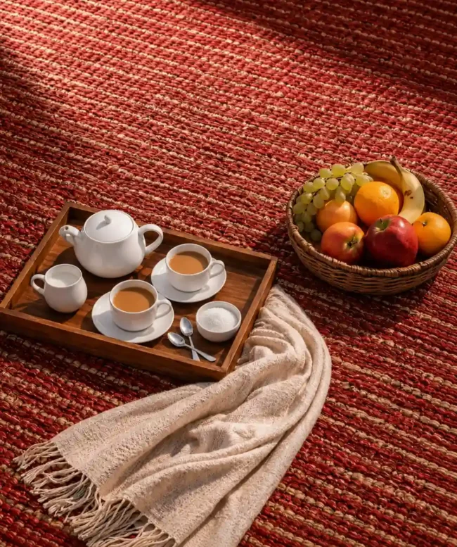 Linear Ribbed Loop Wall to Wall Carpet