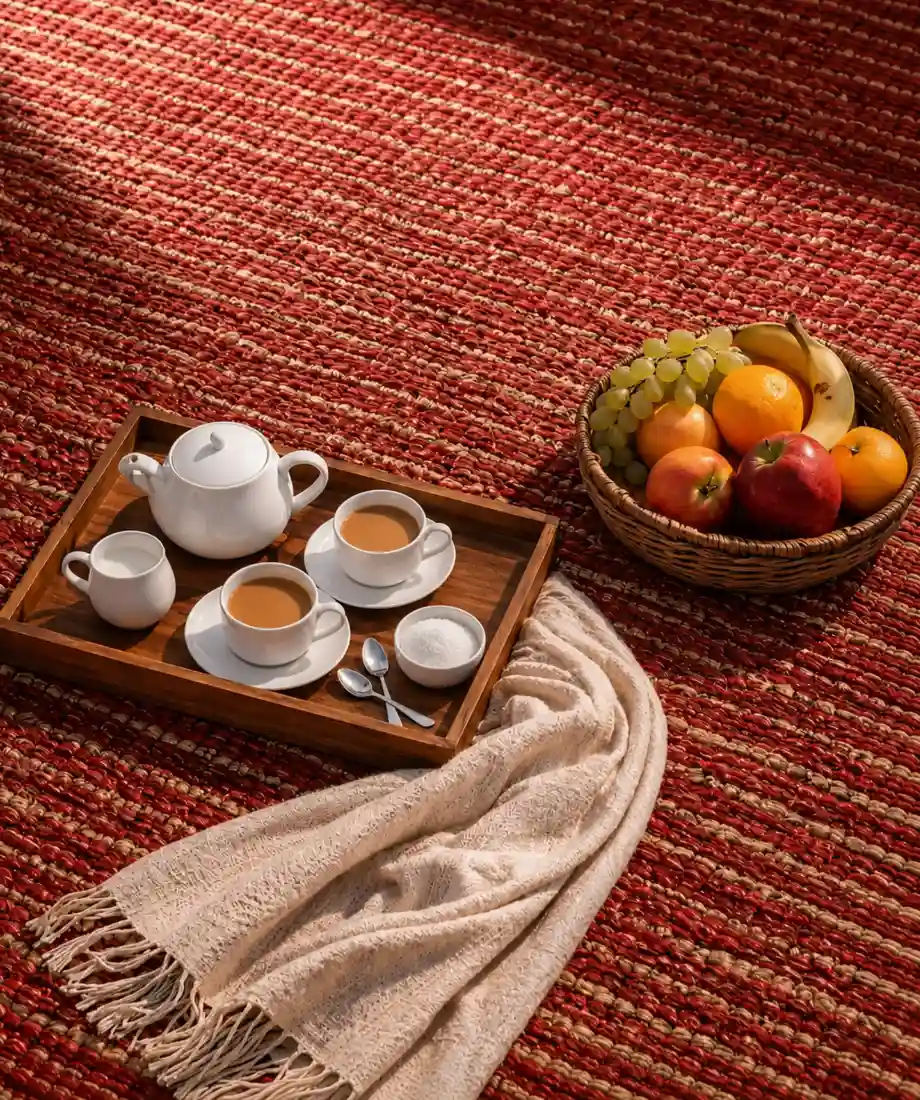 Linear Ribbed Loop Wall to Wall Carpet