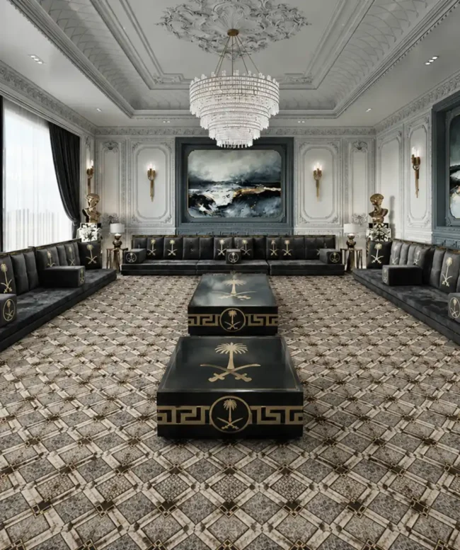 Royal Black Arabic Majlis