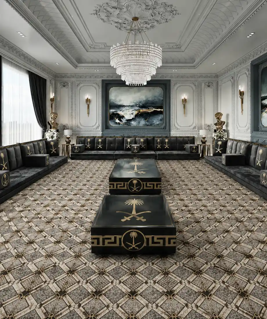 Royal Black Arabic Majlis