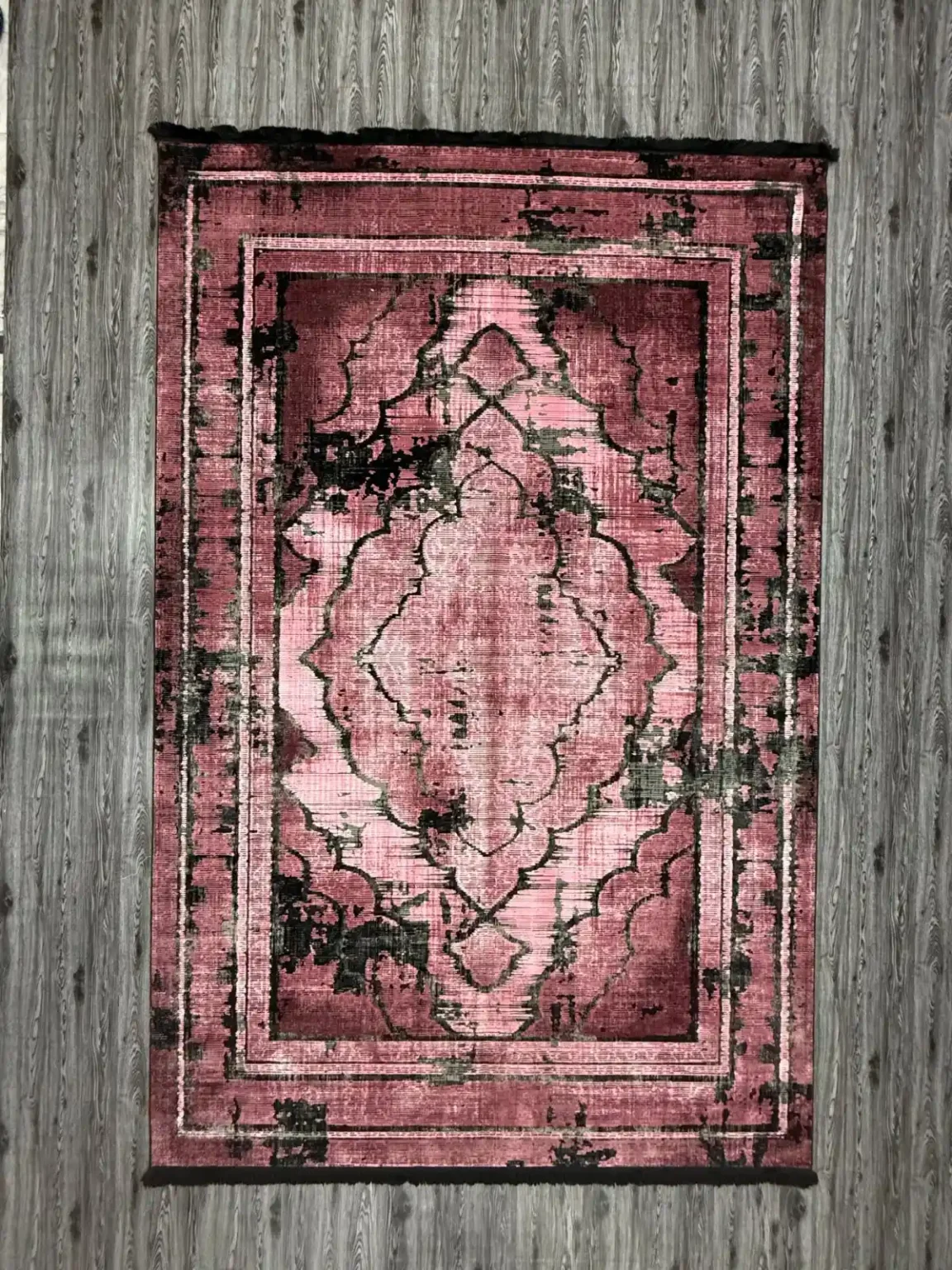 Antique Dusty Pink with Black Distressed Effect
