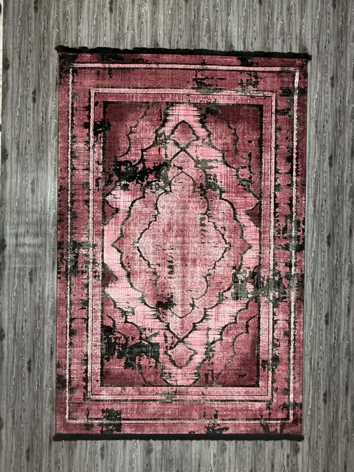 Antique Dusty Pink with Black Distressed Effect