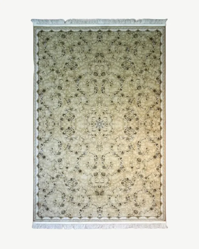Cream Traditional Persian Floral Rug