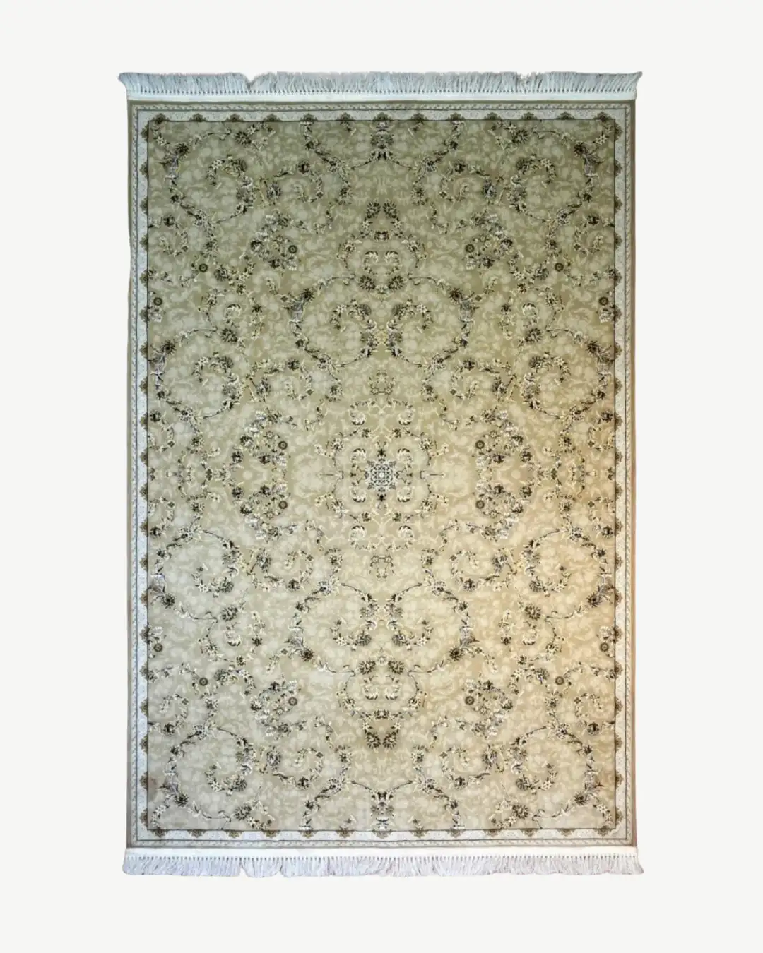 Cream Traditional Persian Floral Rug