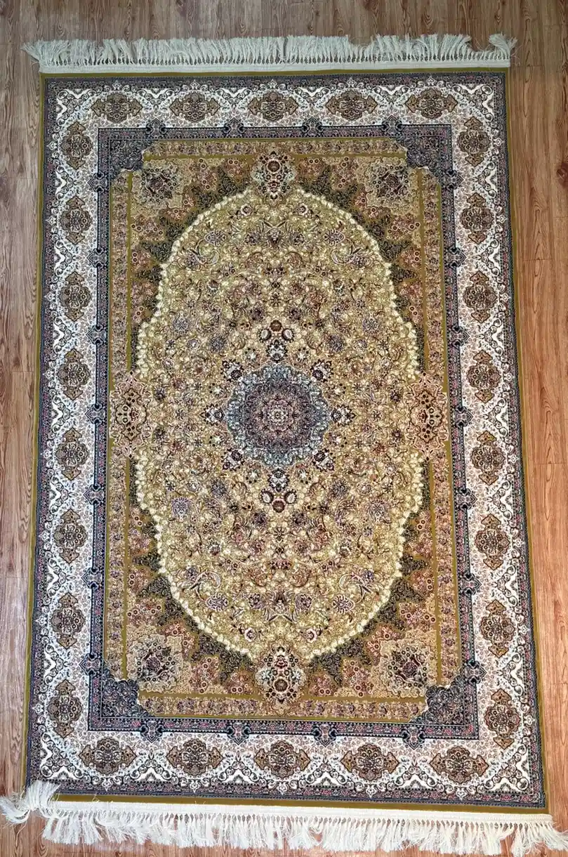 Golden Beige Royal Medallion Carpet