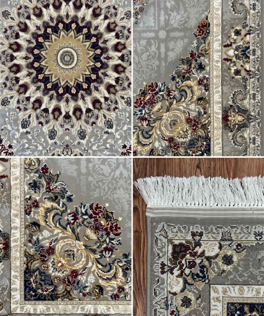 Inam Rumi Antique Gold Burgundy Persian Rug