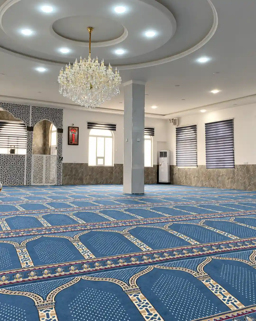 Light Blue Irani Reeds Masjid Carpet