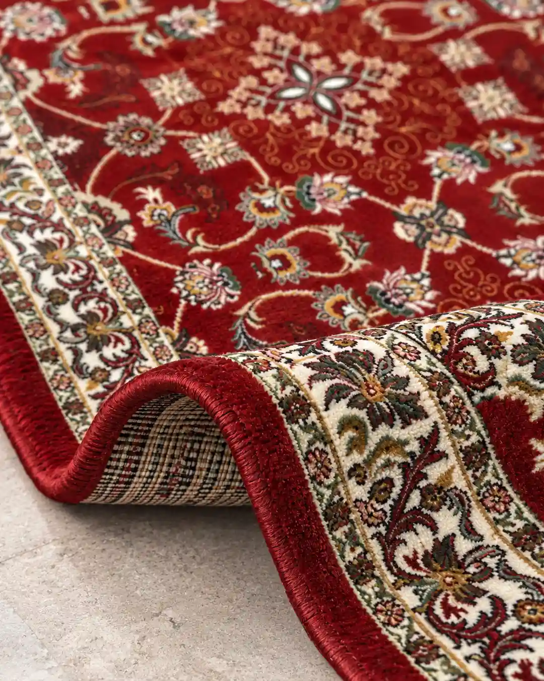 Red Irani 500 Reeds Masjid Carpet - Image 2