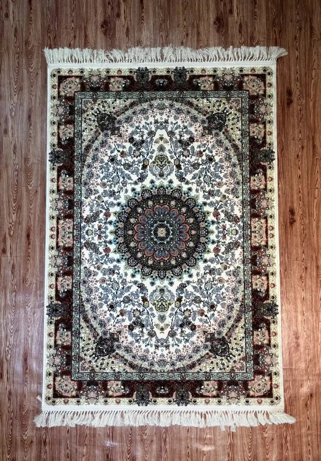 Royal Burgundy Red & Cream