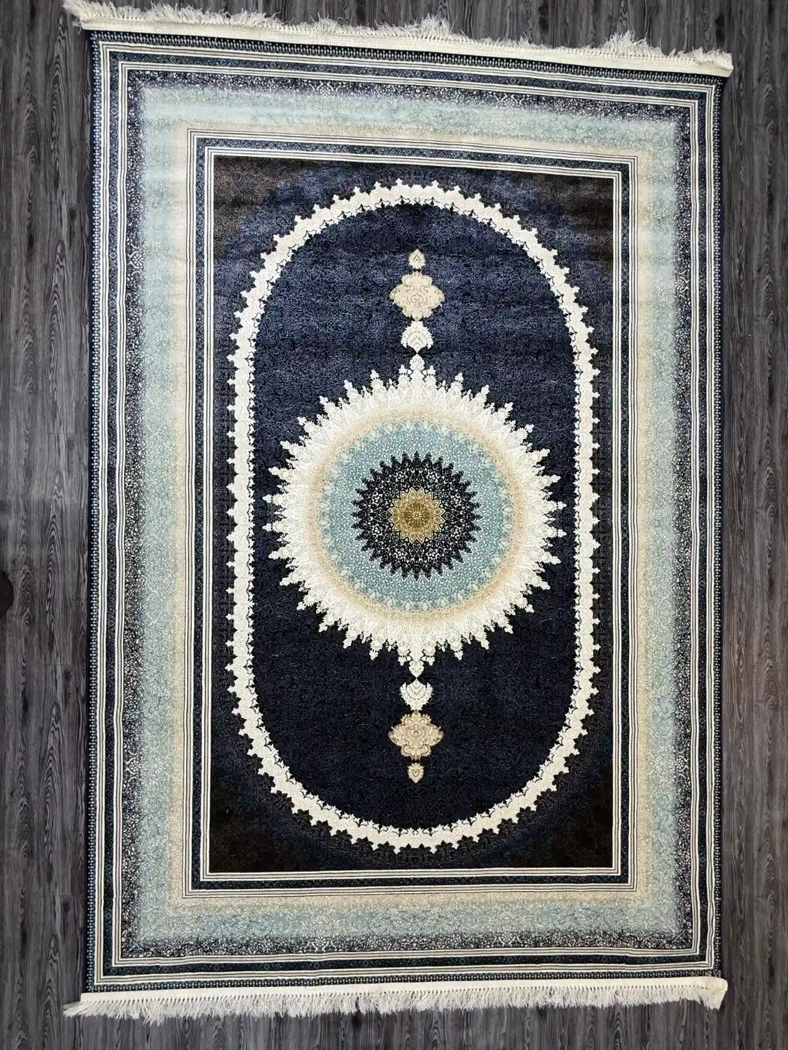 Royal Sunburst Navy & Ice Blue