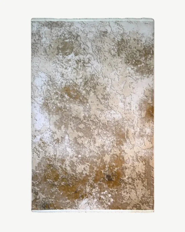 Rustic Weathered Gold Vintage Rug