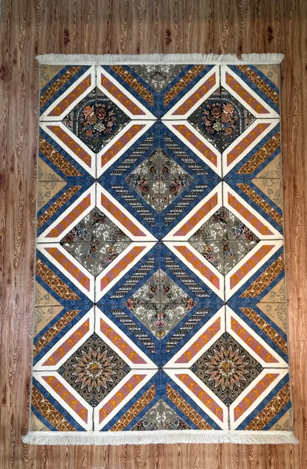 Steel Blue and Terracotta Orange