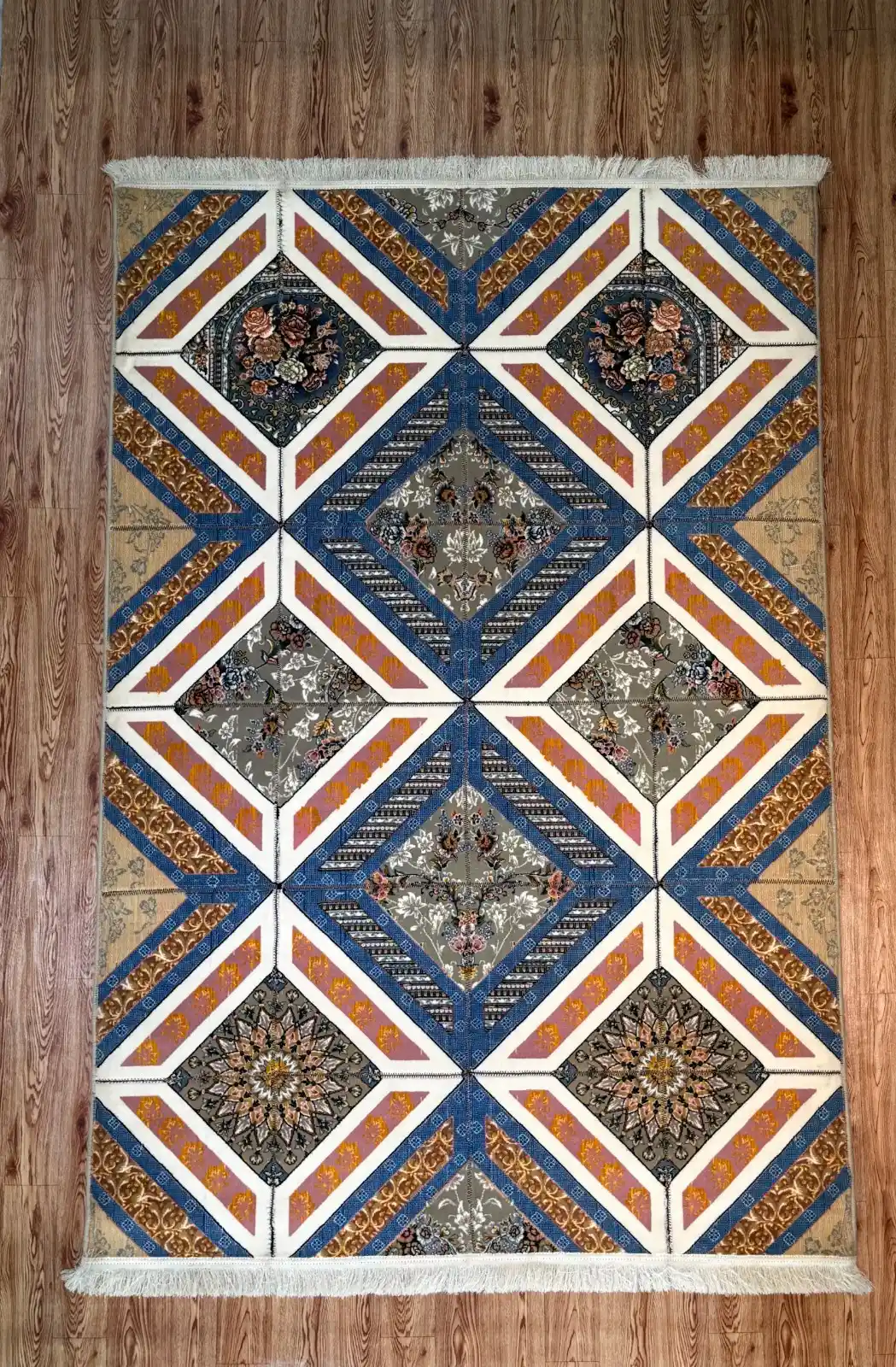 Steel Blue and Terracotta Orange