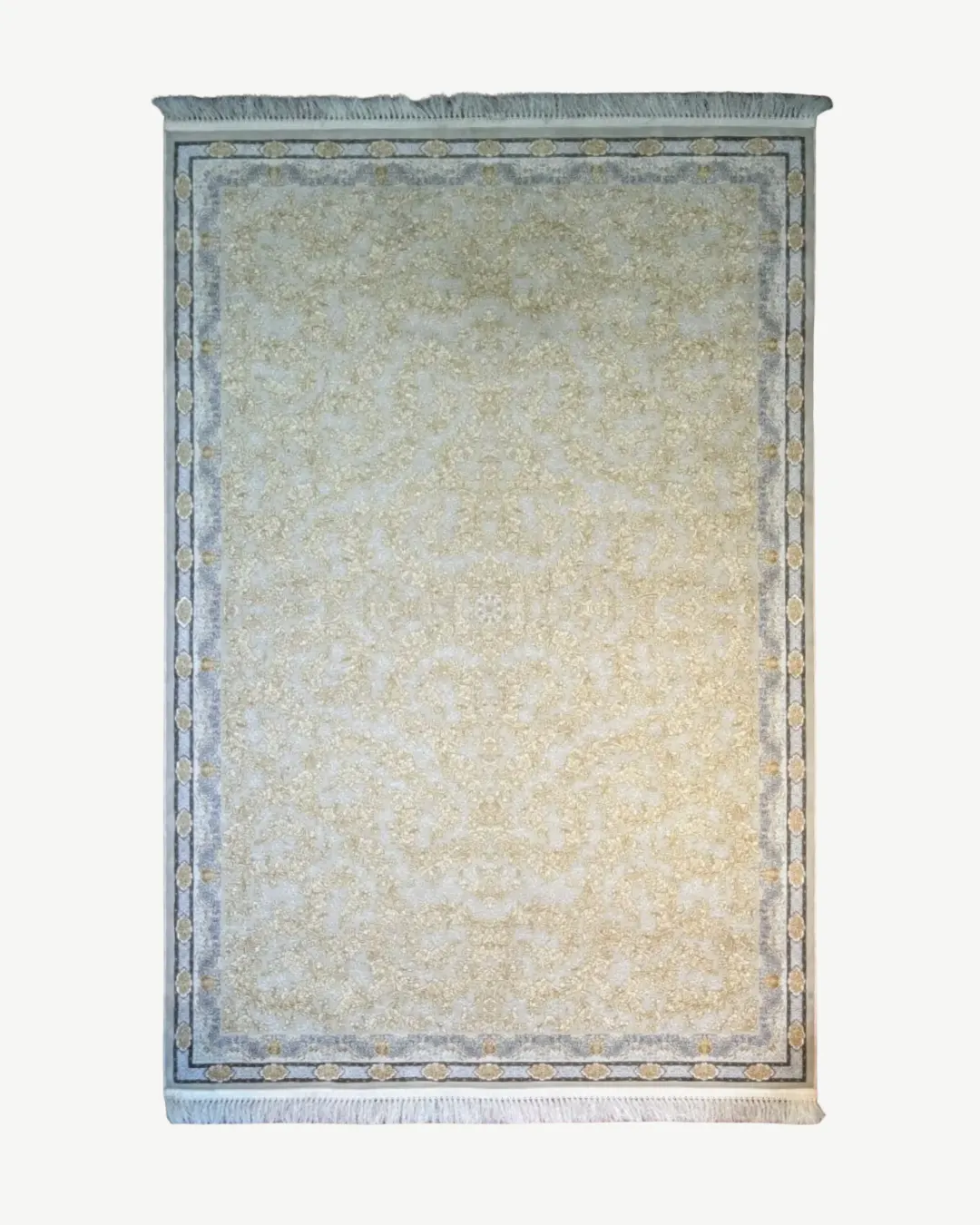Turkish Silk Embossed Damask Rug