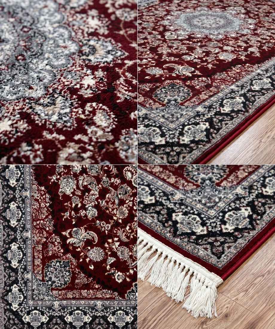 Turkish Traditional Isfahan Floral Medallion Rug - InamCarpets
