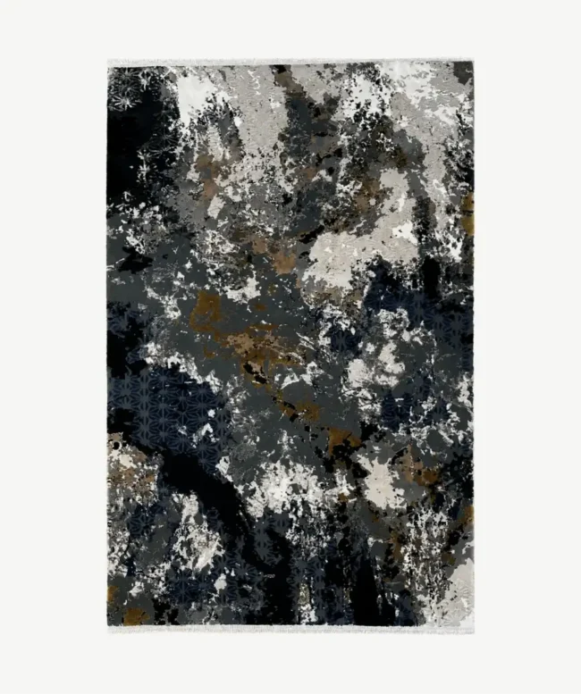 Artistic Navy Charcoal Gold Rug