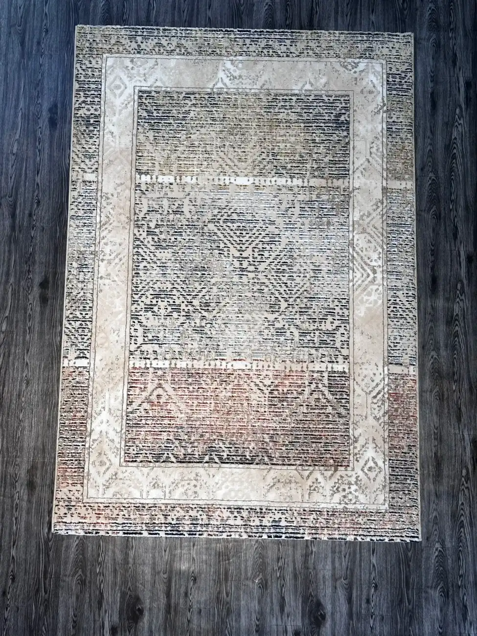 Beige & Navy Blue Dusty Rose