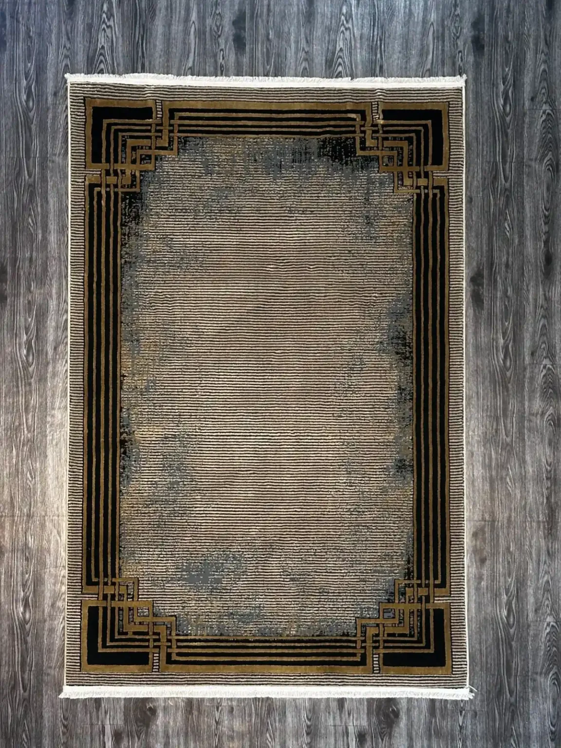 Dark Grey White & Rainbow Fade