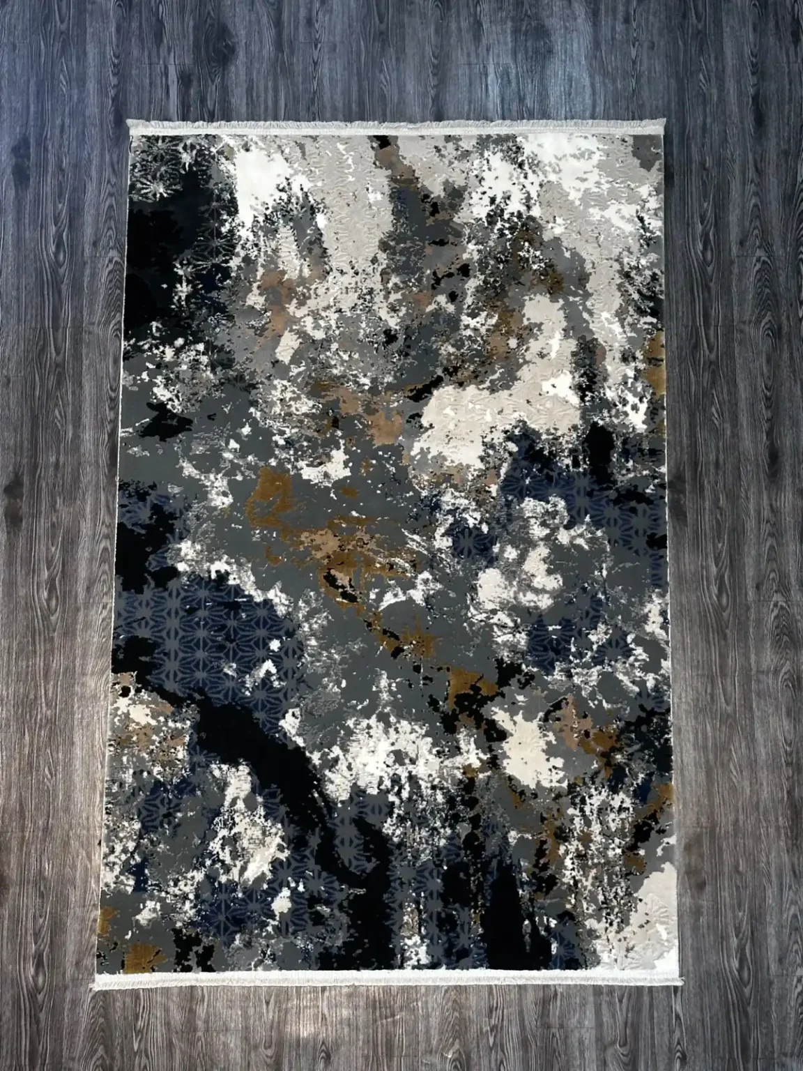 Deep Blue and Silver