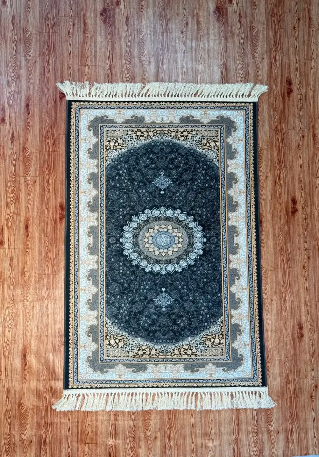 Deep Charcoal Black & Silver