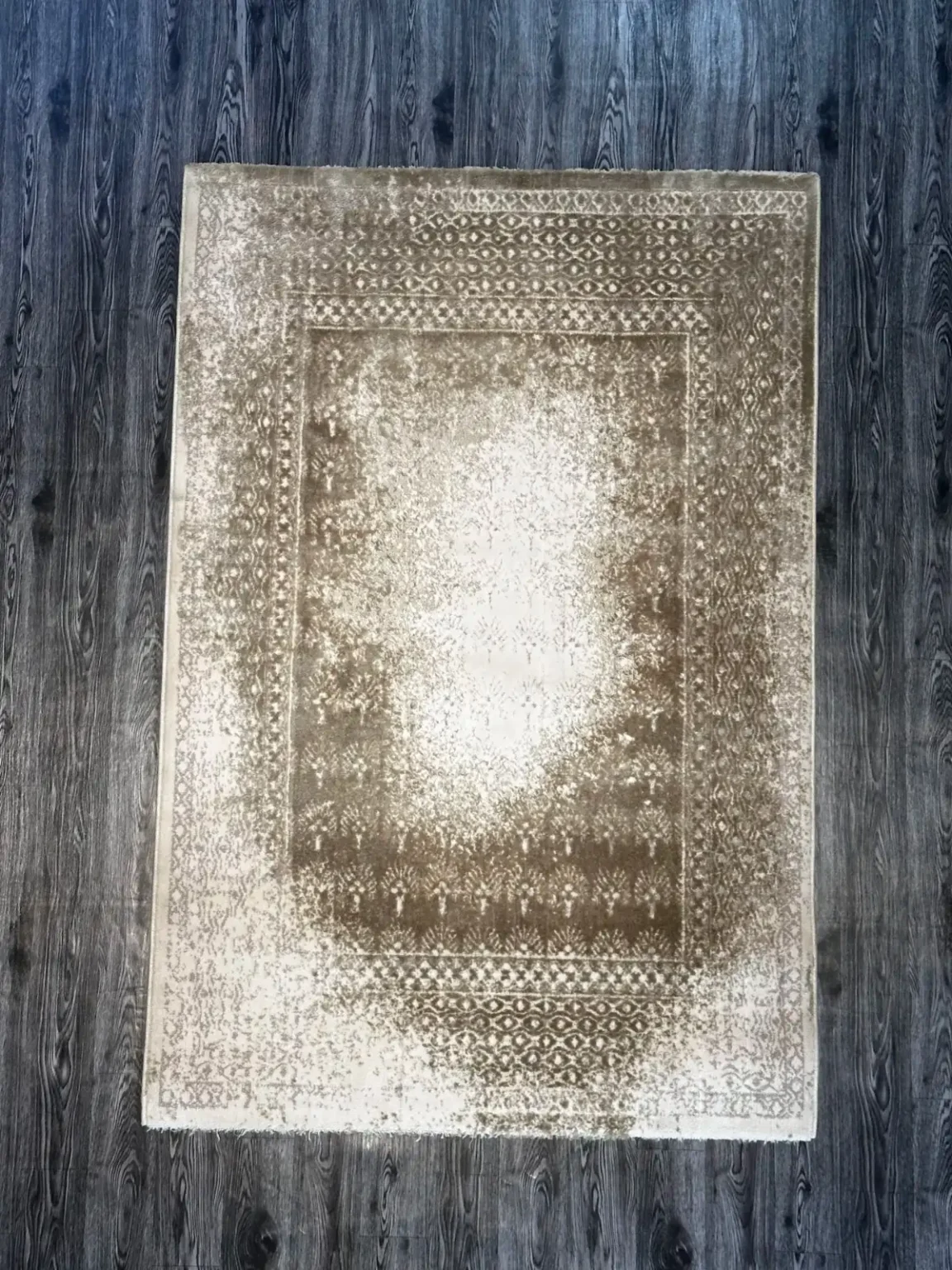 Grey and Golden Yellow Net Pattern