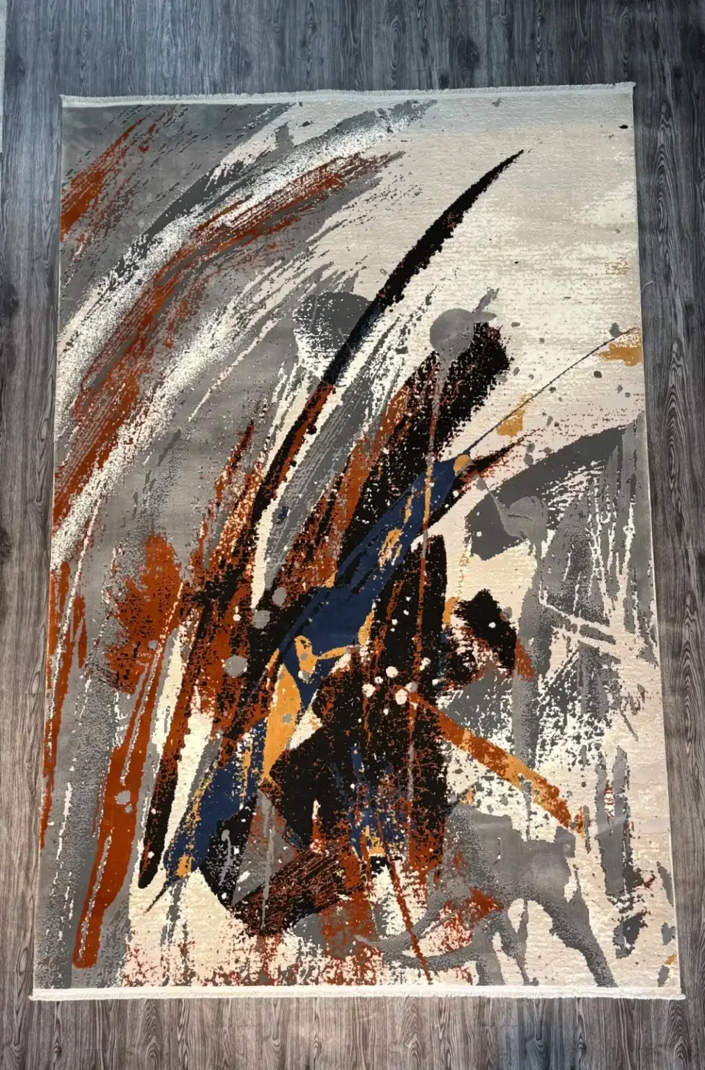 Grey and Rusty Brown