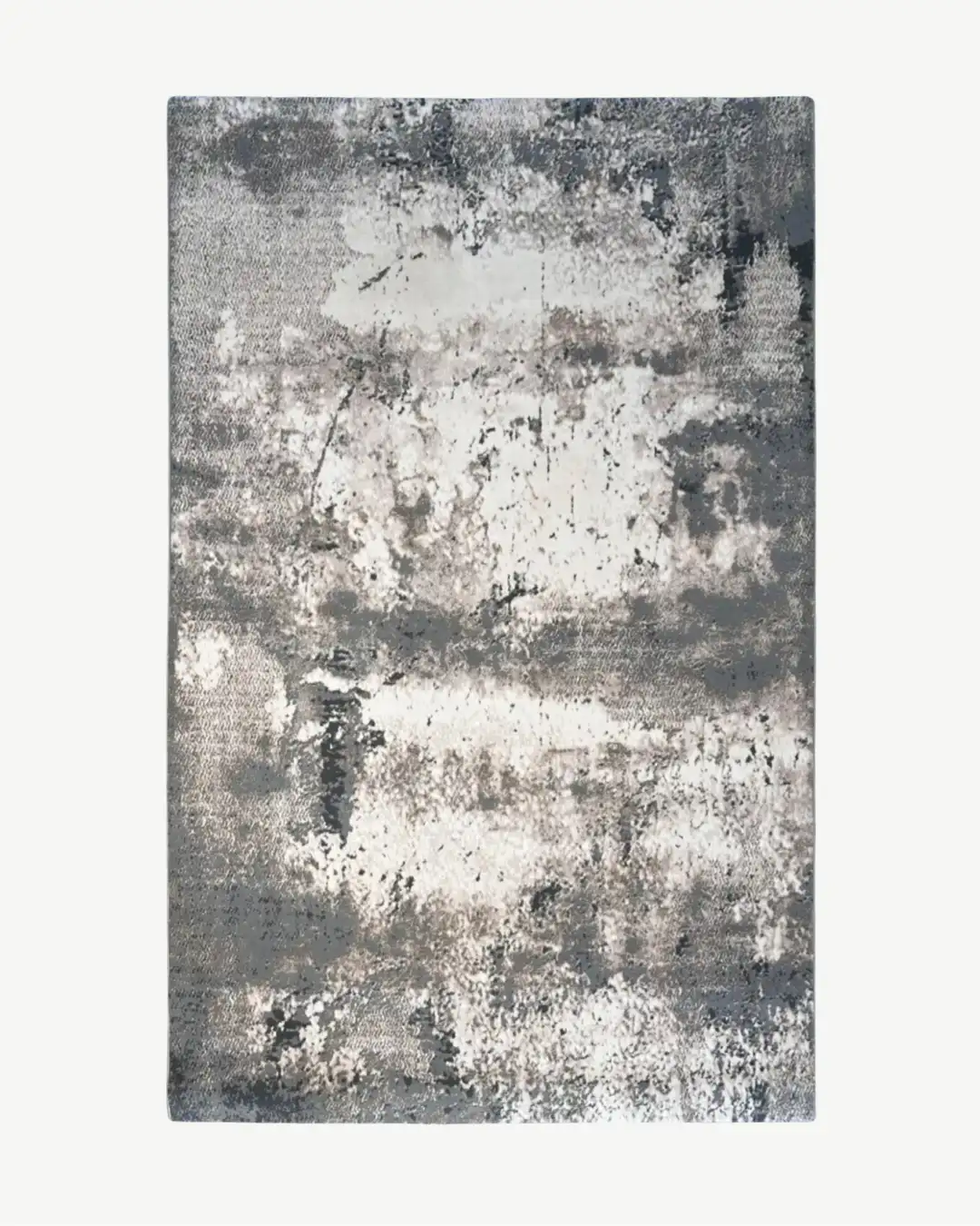 Modern Abstract Grey Slate Rug
