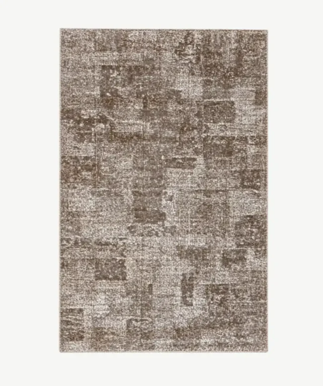 Modern Textured Mocha Beige Rug