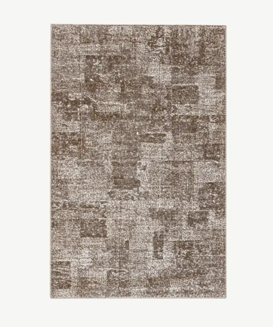 Modern Textured Mocha Beige Rug