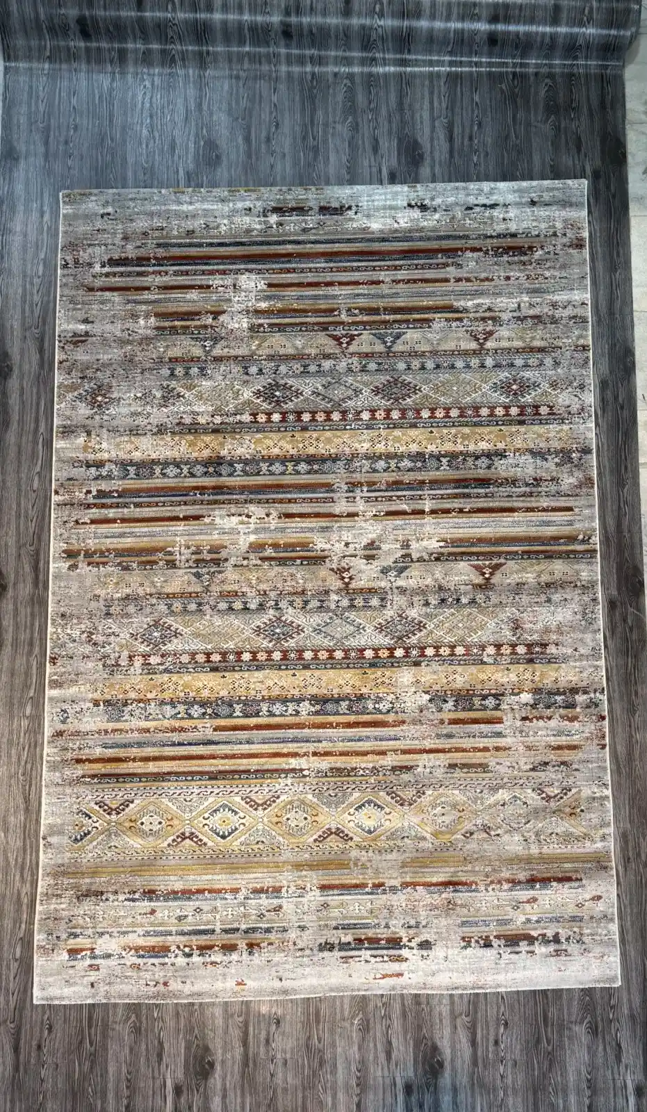 Multi Earth Tones Faded Persian Style