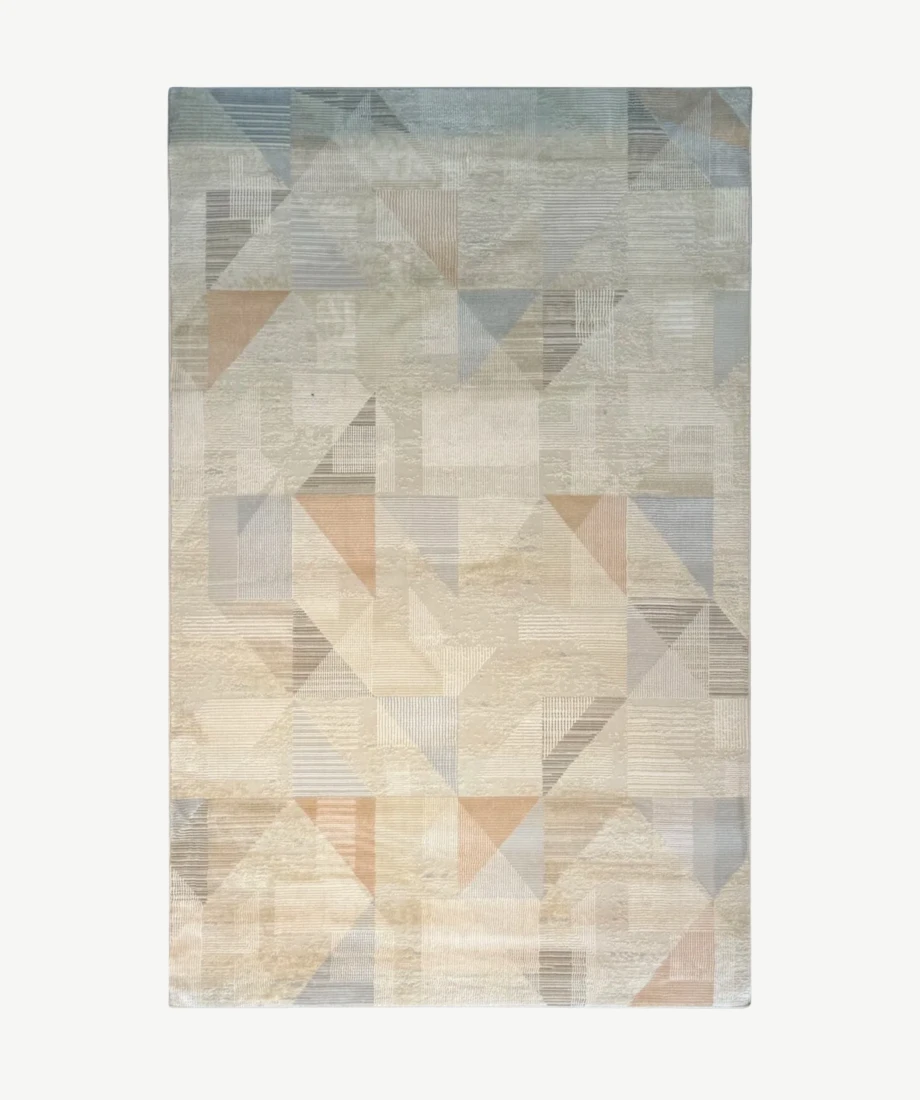 Soft Geometric Pastel Area Rug