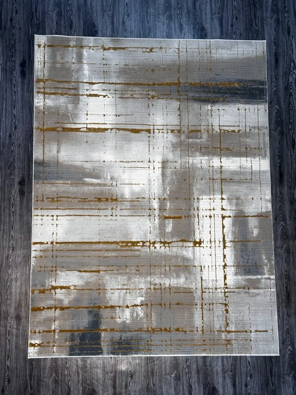 Taupe White & Mustard