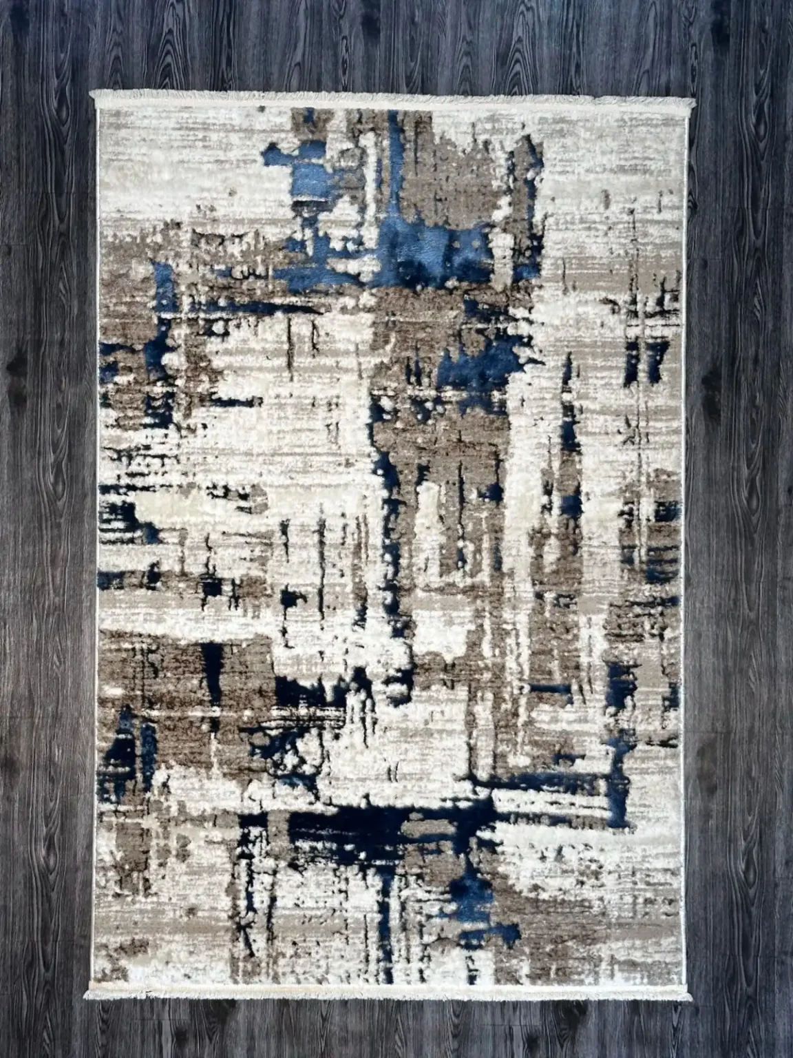 Thick Black Floral Border & Light Cream