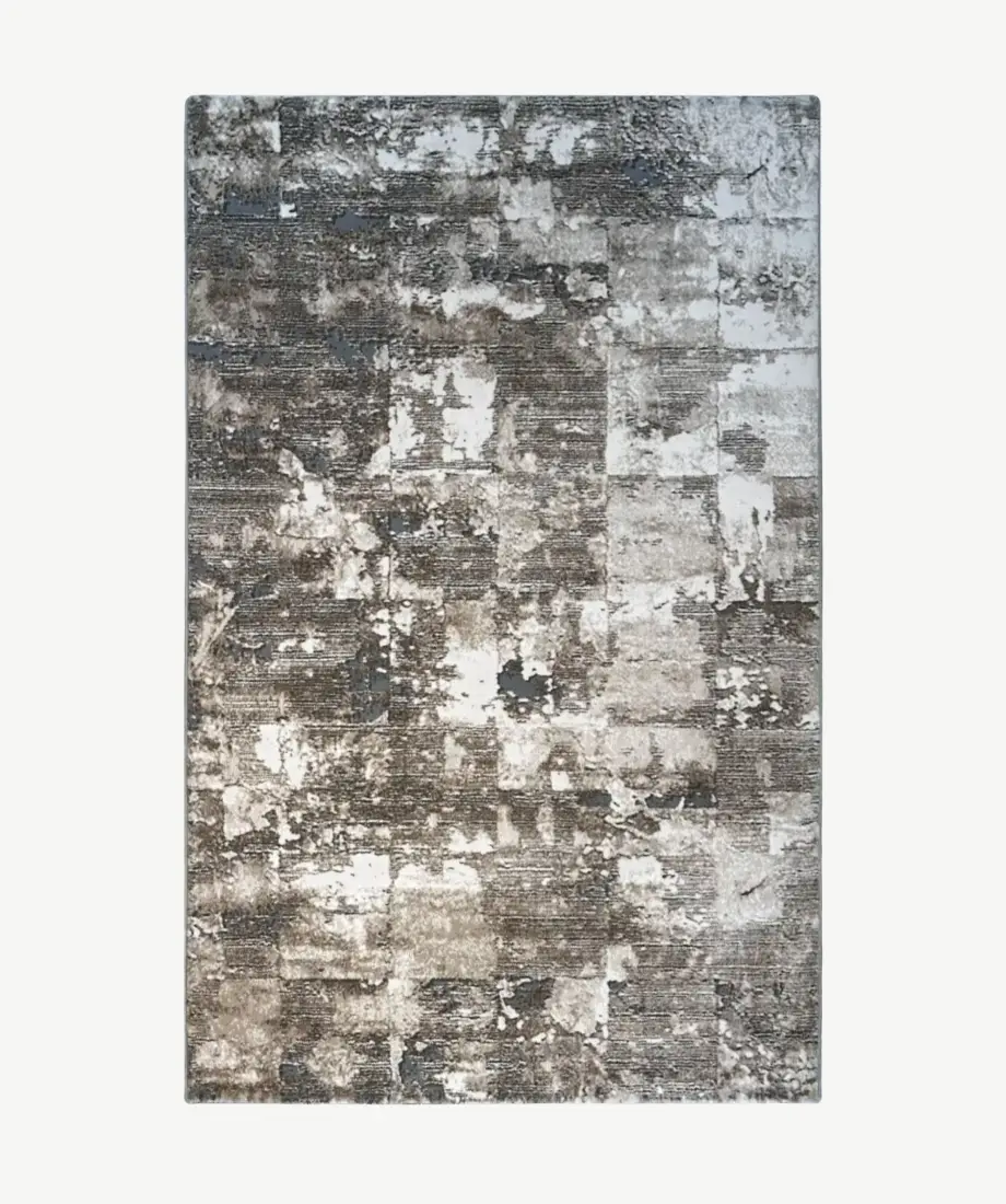 Vintage Concrete Patchwork Grey Rug