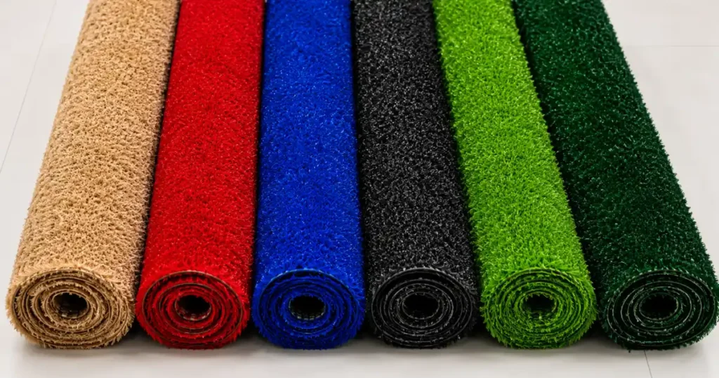 Colored artificial grass rolls