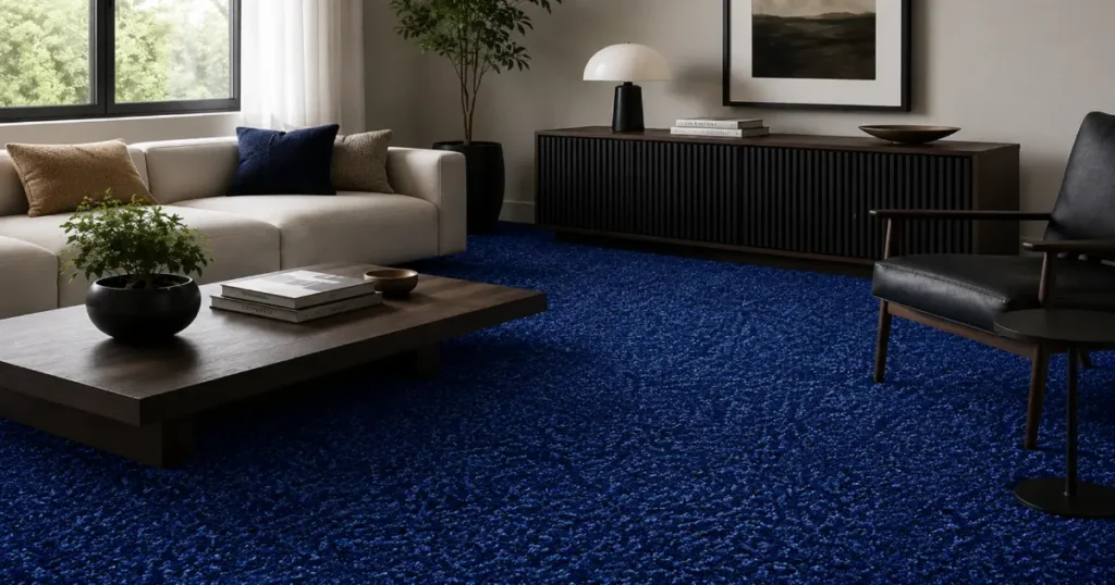 Premium soft carpet flooring in a modern living room