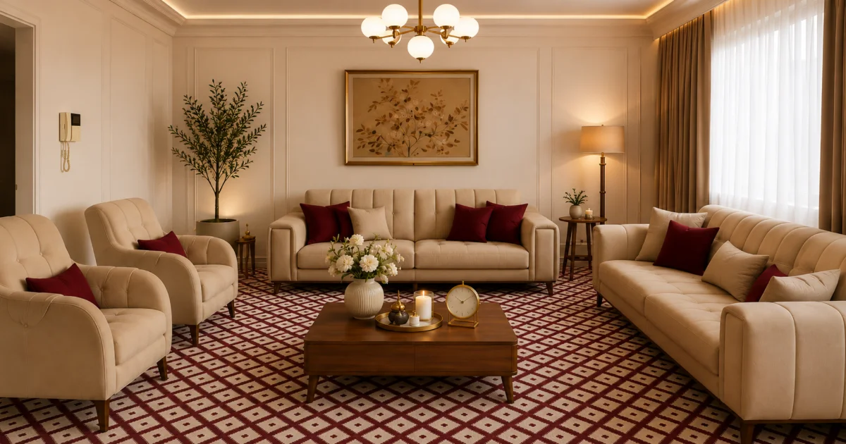 Premium wall to wall carpet for living rooms