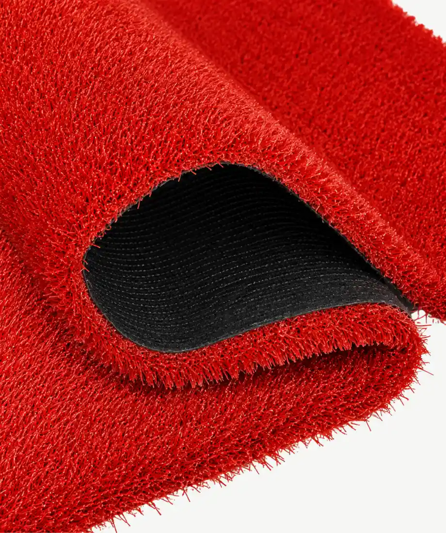 Red Spaghetti Coil Artificial Grass Mat - Image 3