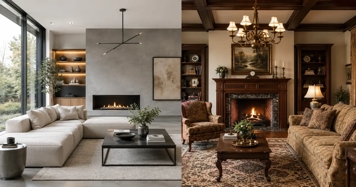 Modern Vs Traditional Rugs Living Room Comparison