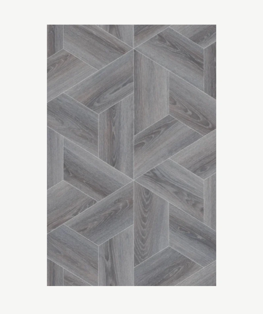 Silver Gray Chevron Wood Flooring